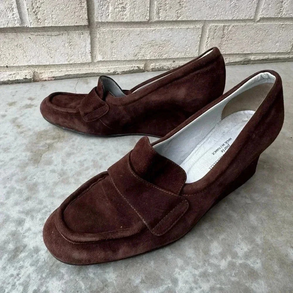Stephane Kelian Brown Suede Wedges Size 7.5 - Picture 4 of 11